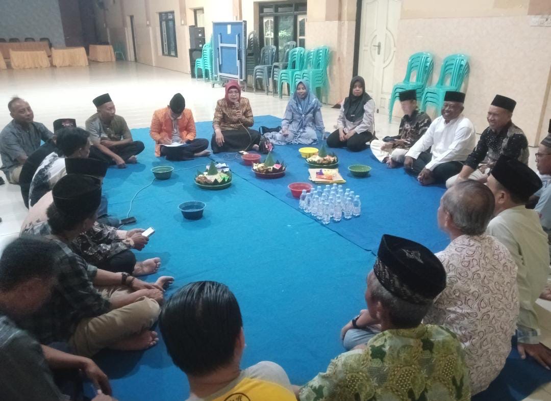 Suasana tasyakuran Hari Jadi Nganjuk di Kelurahan Begadung, Kecamatan Nganjuk.