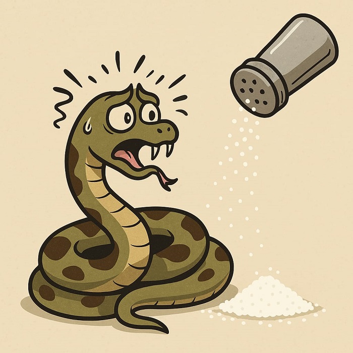 Benarkah Ular Takut Garam? Ini Fakta Sebenarnya!