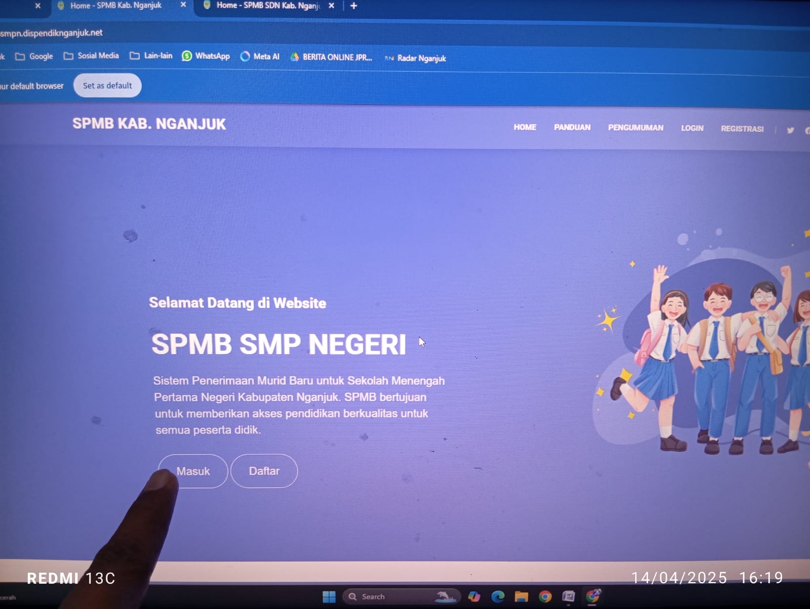 Zonasi Dihapus, Perpindahan Orang Tua Dihilangkan di SPMB SMPN Nganjuk 2025