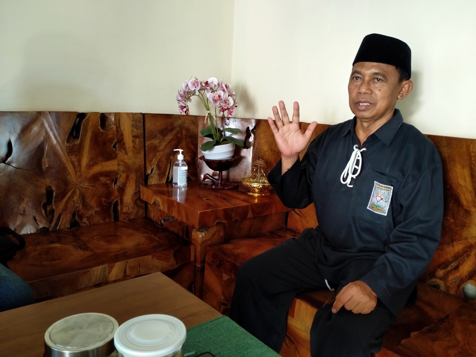 Ketua PSHT Cabang Nganjuk Gondo Hariyono.
