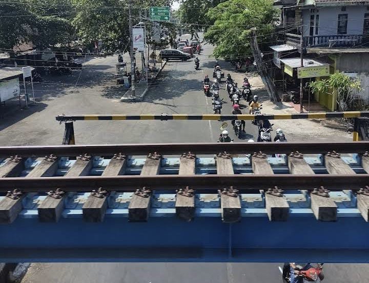 Foto Jalur Viaduk Jalan Diponegoro Nganjuk