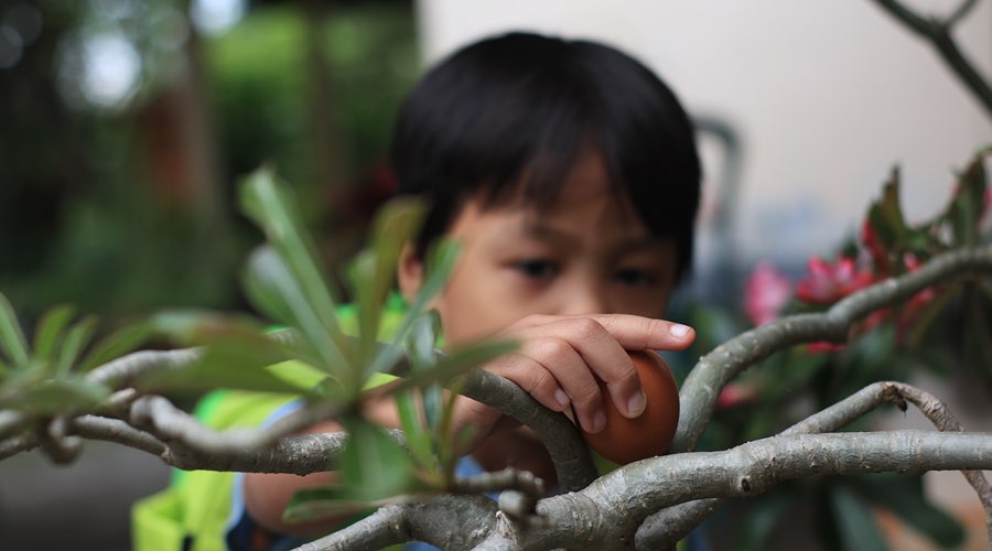 Perayaan Paskah di Nganjuk makin Meriah dengan Lomba Cari dan Hias Telur