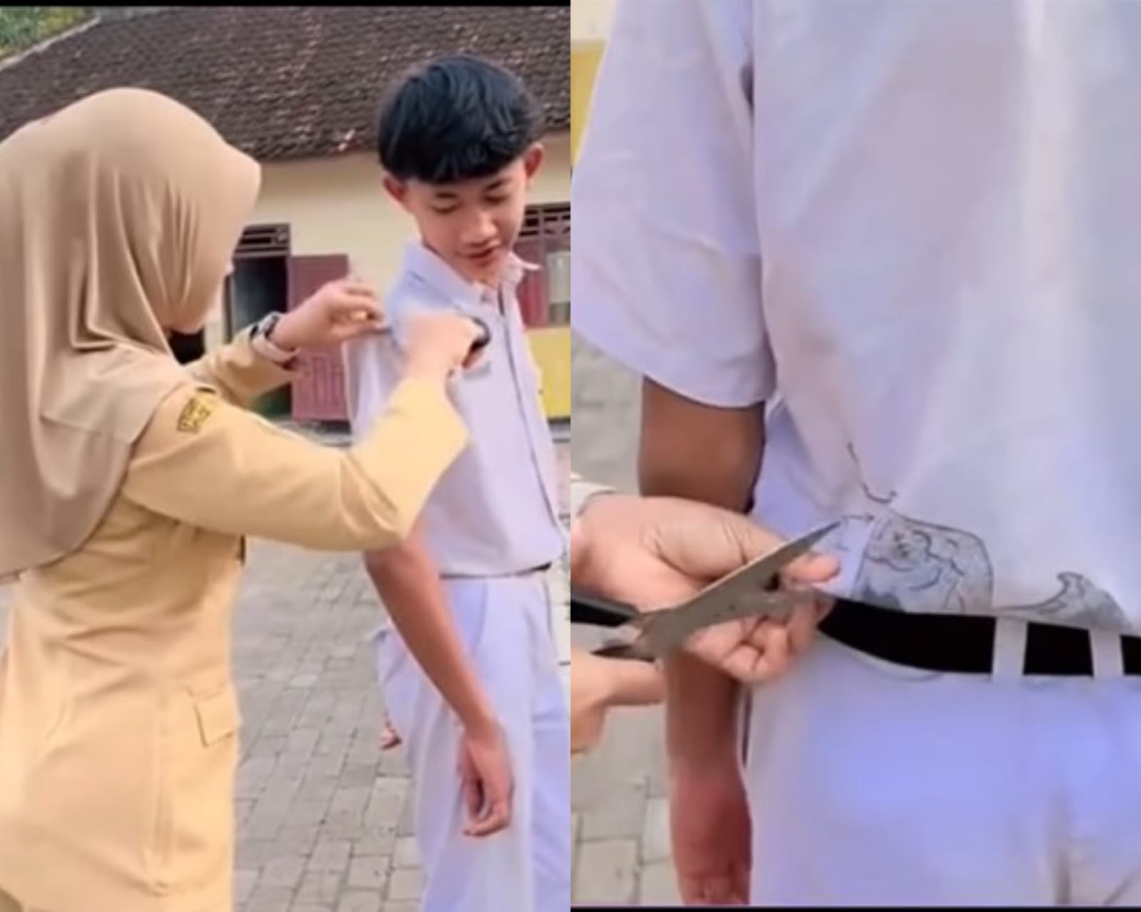 Viral! Seorang Guru di Jawa Tengah yang Gunting Seragam Siswanya Menuai Kecaman dari Netizen