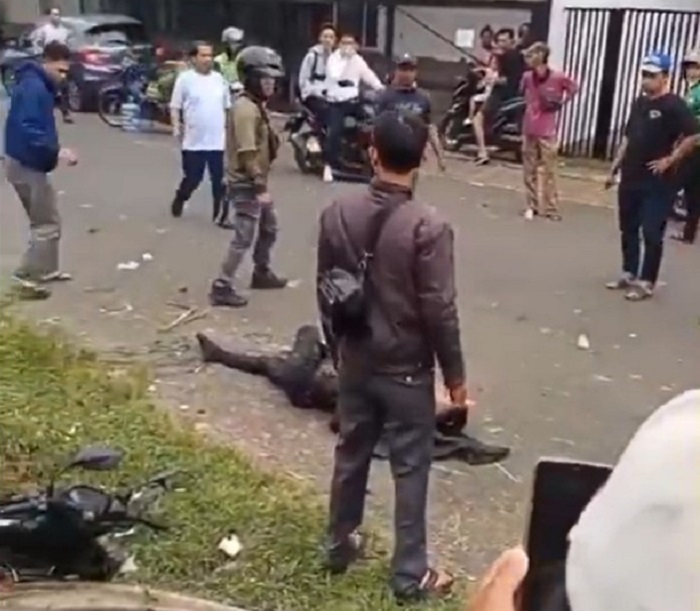 Gagal Beraksi, Maling Motor di Tangerang Babak Belur&nbsp;Diamuk&nbsp;Massa