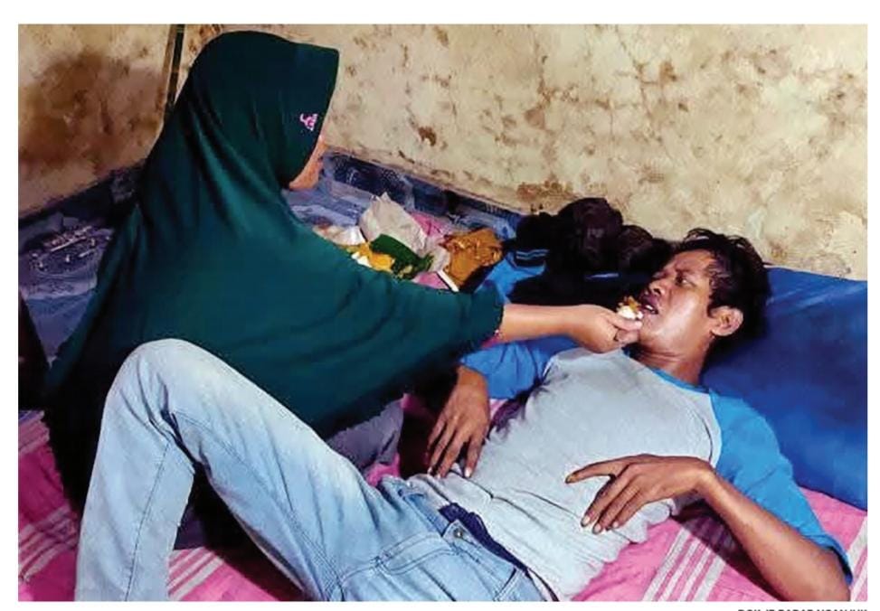 Duka Keluarga Sunaji, Korban Salah Amuk Massa di Pasar Warujayeng Yang Alami Trauma Berat Hingga Sang Ibu Kritis di Rumah Sakit Karena Kaget