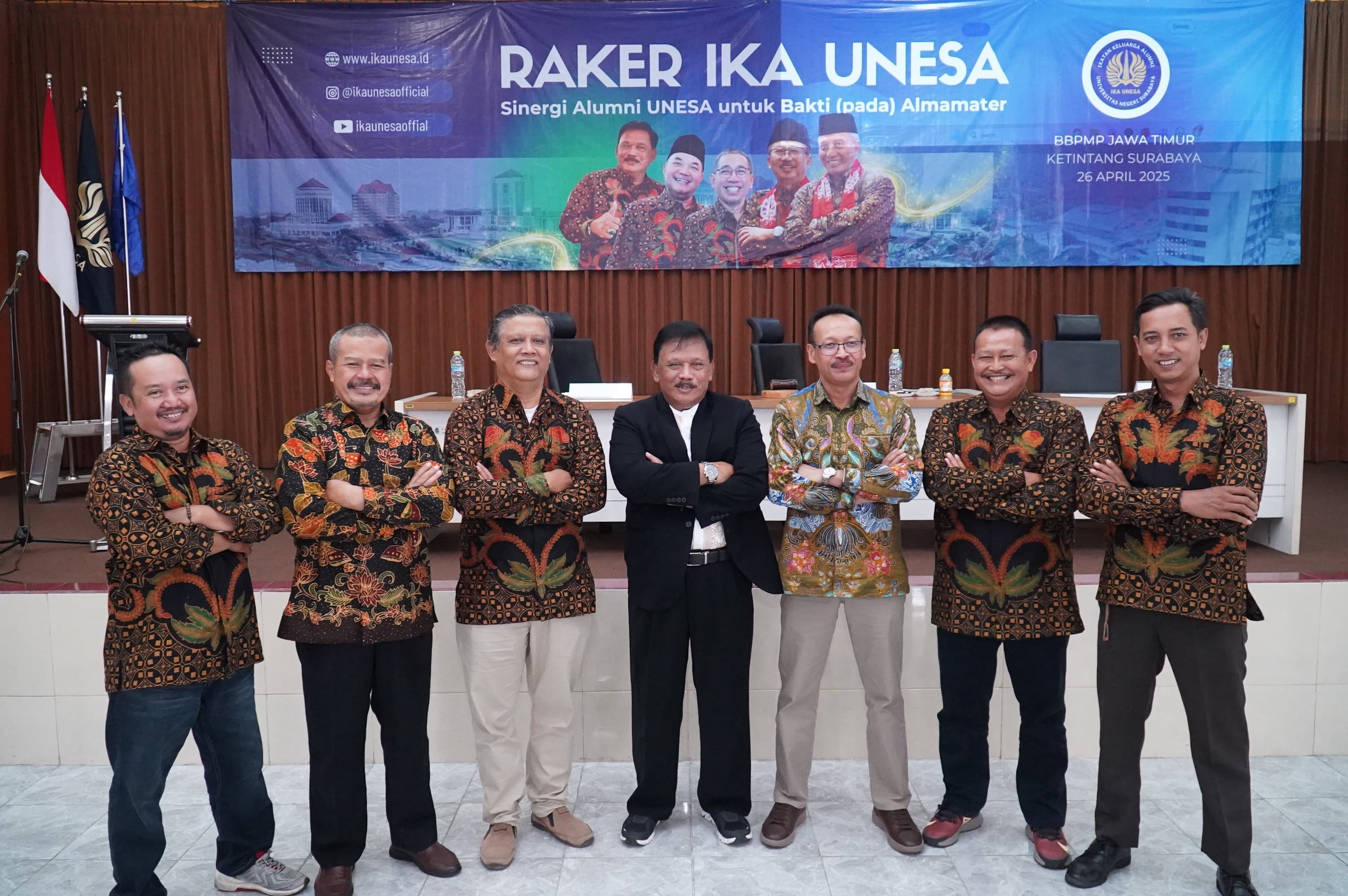 Ketua Harian IKA Unesa Surabaya Marhaen Djumadi Hadiri Raker IKA Unesa, Ini Terobosannya