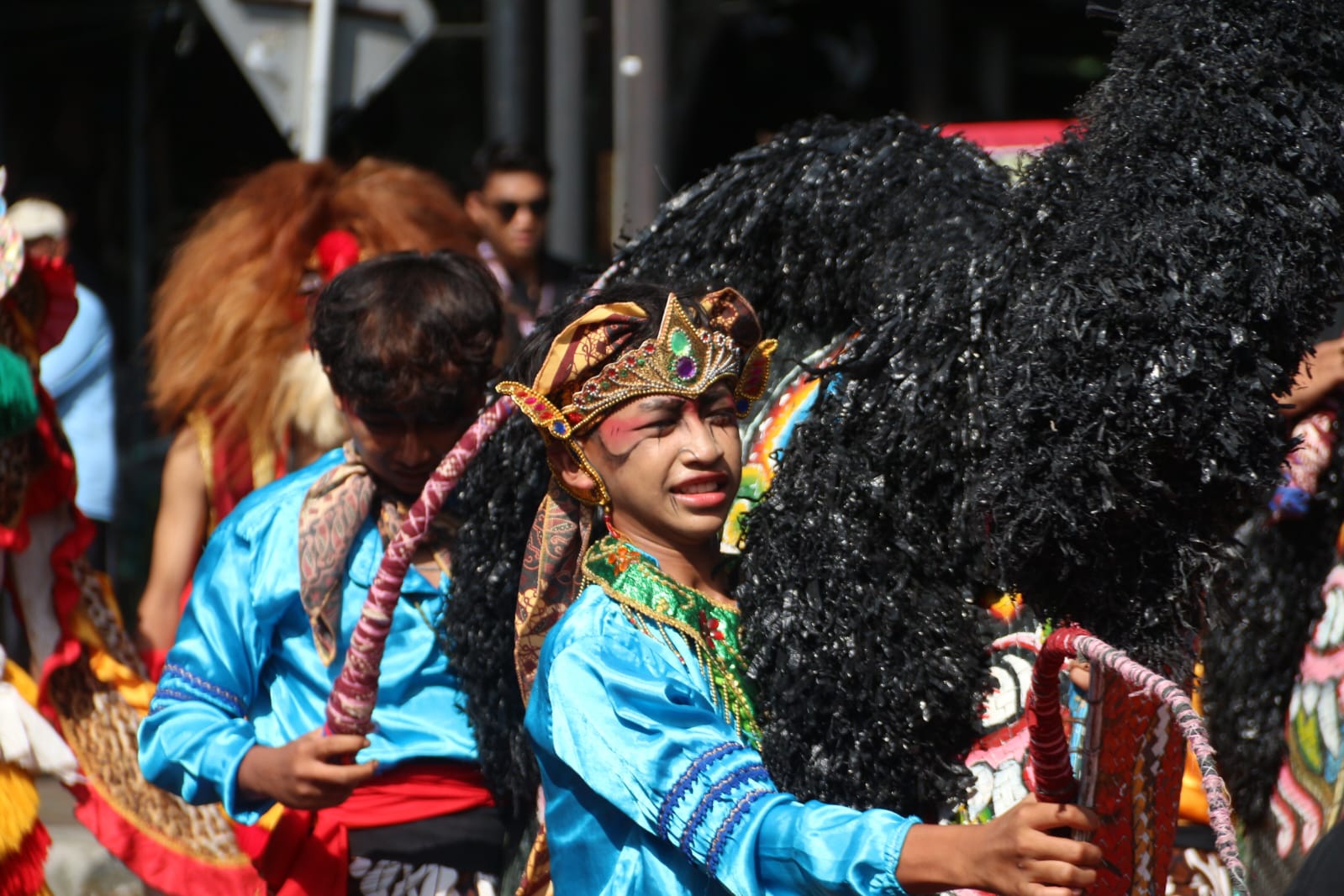 Parade Jaranan jalan A. Yani Nganjuk