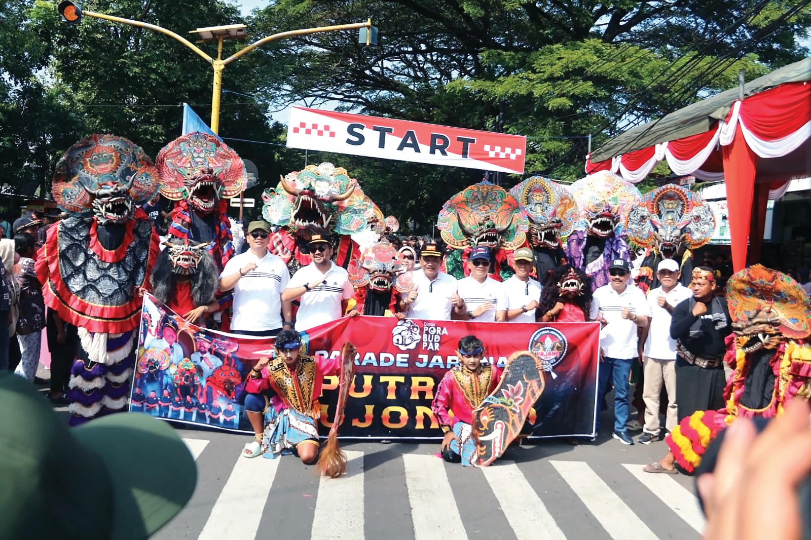 Disporabudpar Nganjuk Sukses Menggelar Parade dan Gebyar Jaranan