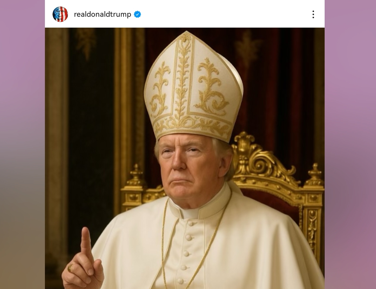 Trump Panen Hujatan Gegara Unggah Foto AI Bergaya Paus