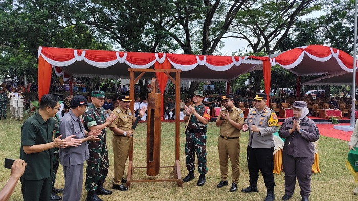Bupati Marhaen Buka TMMD Ke-124, Bersinergi dengan TNI Bangun Wilayah Terluar Nganjuk