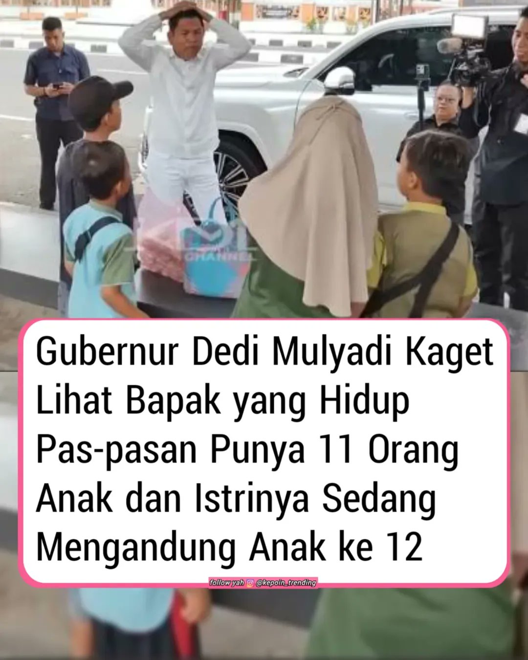 Gubernur Dedi Mulyadi Kaget Melihat Keluarga dengan 11 Anak yang Hidup Pas-pasan, Istri Sedang Hamil Anak ke-12