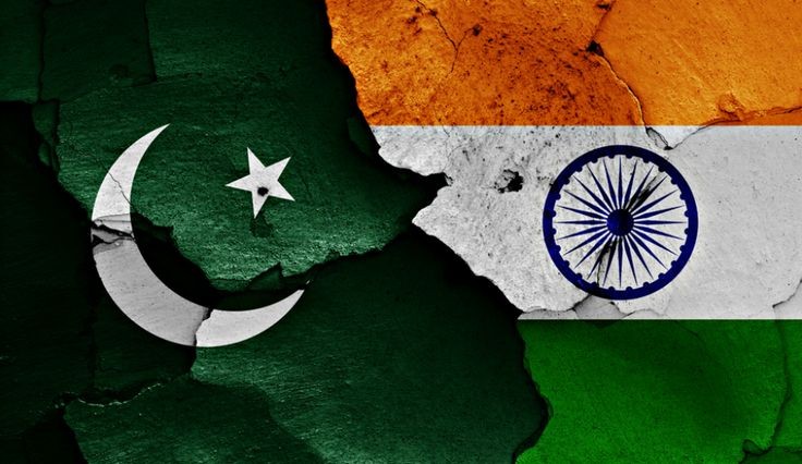Bendera Pakistan dan India