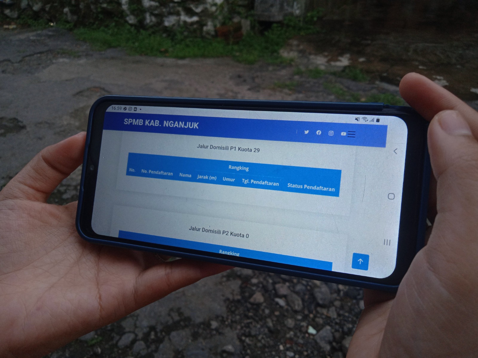 SMPN 5 Kertosono Nihil Pendaftar