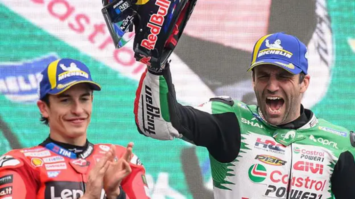 Johann Zarco juara MotoGP Prancis 2025. Dia mengungguli Marc Marquez dari tim pabrikan Ducati