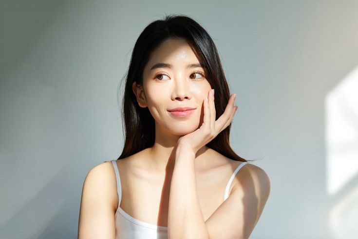 Ilustrasi kulit glowing alami.