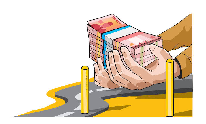 ilustrasi ganti rugi tol cair.