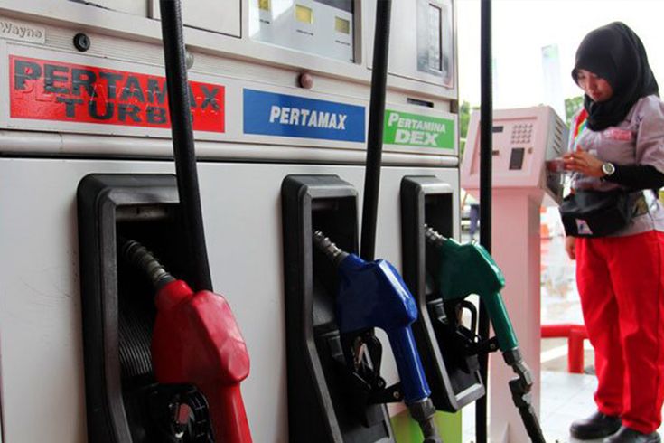 Foto : Pompa Pertalite, Pertamax, Pertamax Turbo di SPBU