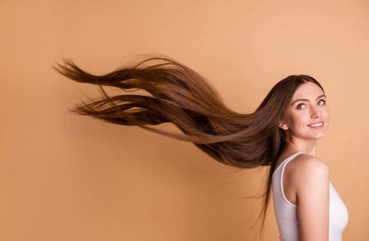 Ilustrasi rambut lebat dan sehat.