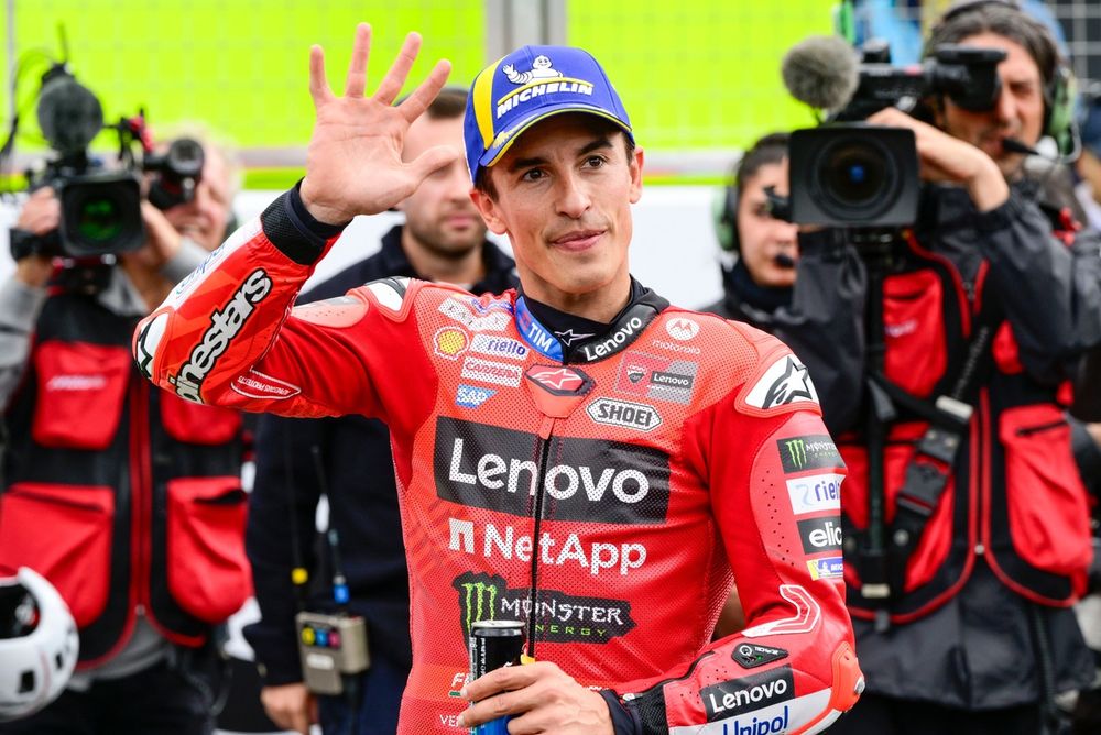 Marc Marquez, pembalap Tim Pabrikan Lenovo Ducati