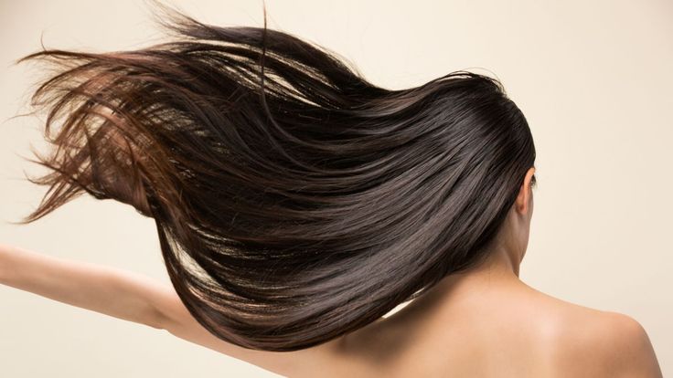 Ilustrasi rambut sehat berkilau.