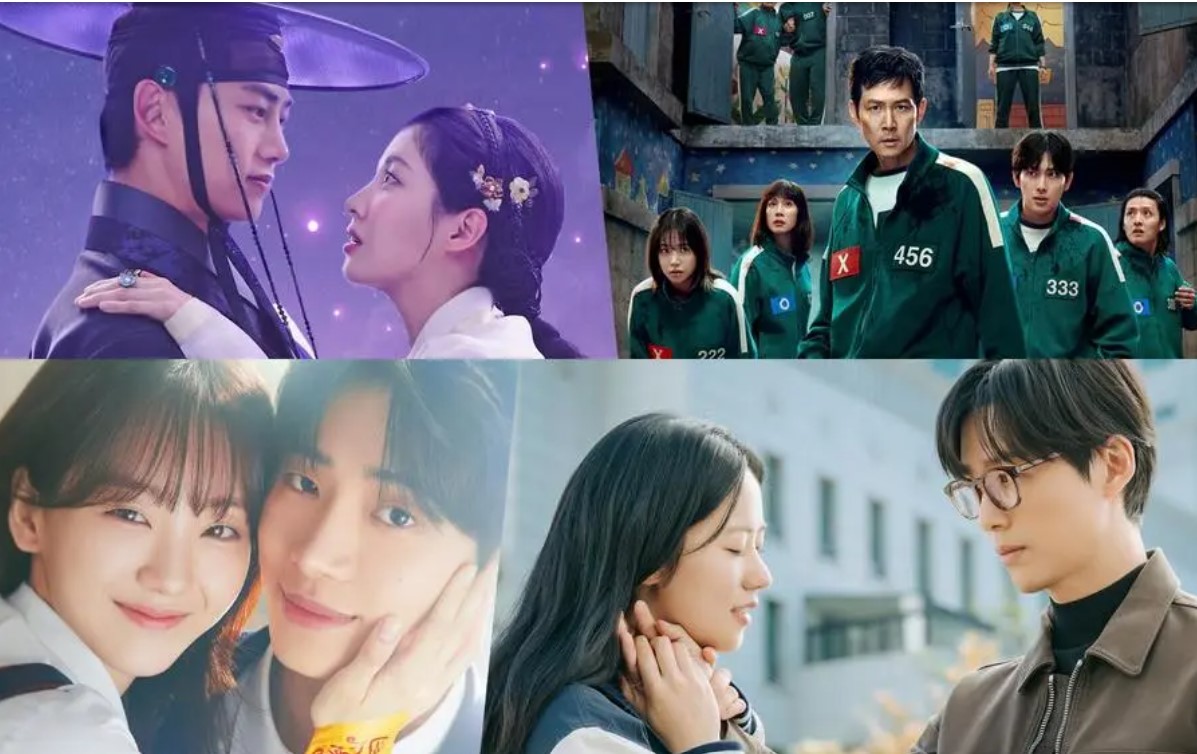 Kolase poster drama korea yang tayang pada bulan Juni 2025.