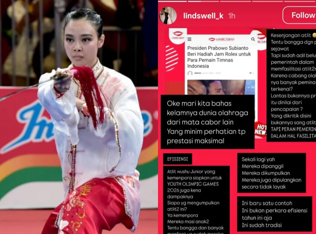 Postingan instagram story Lindswell Kwok (foto: kolase instagram)