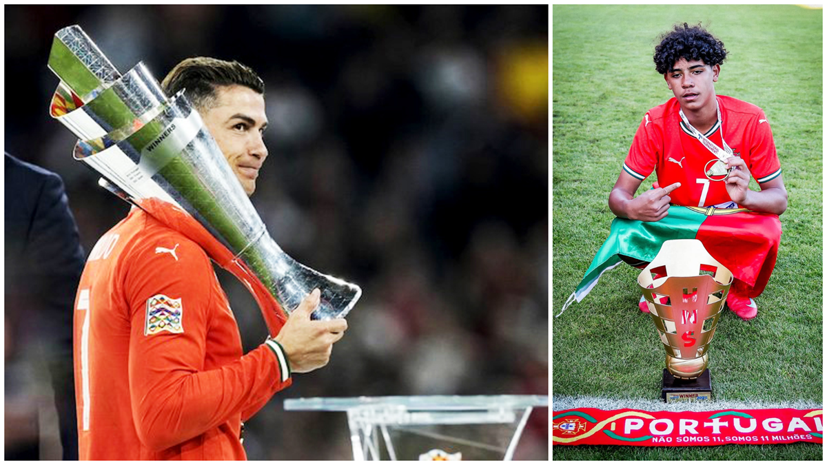 Cristiano and Cristiano Jr.