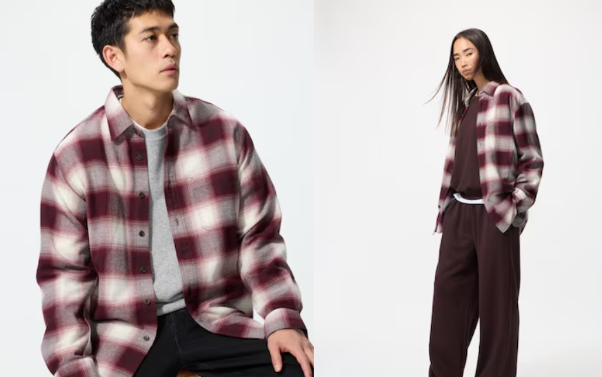 Perpaduan kaus polos dengan kemeja flanel bisa jadi pilihan