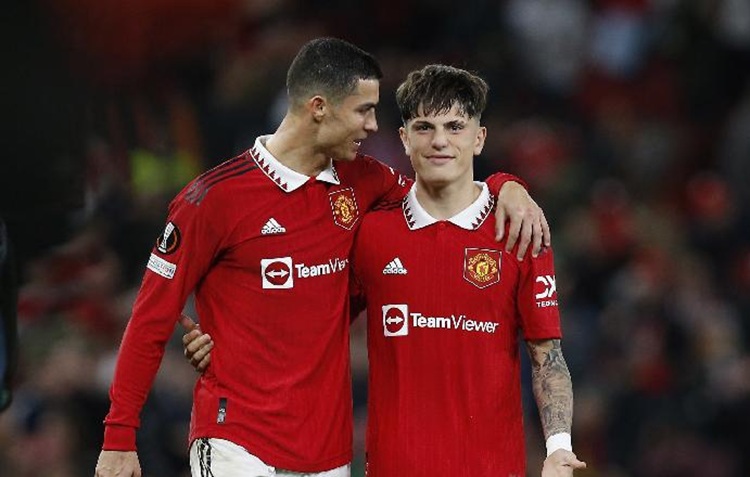Cristiano Ronaldo dan Alejandro Garnacho