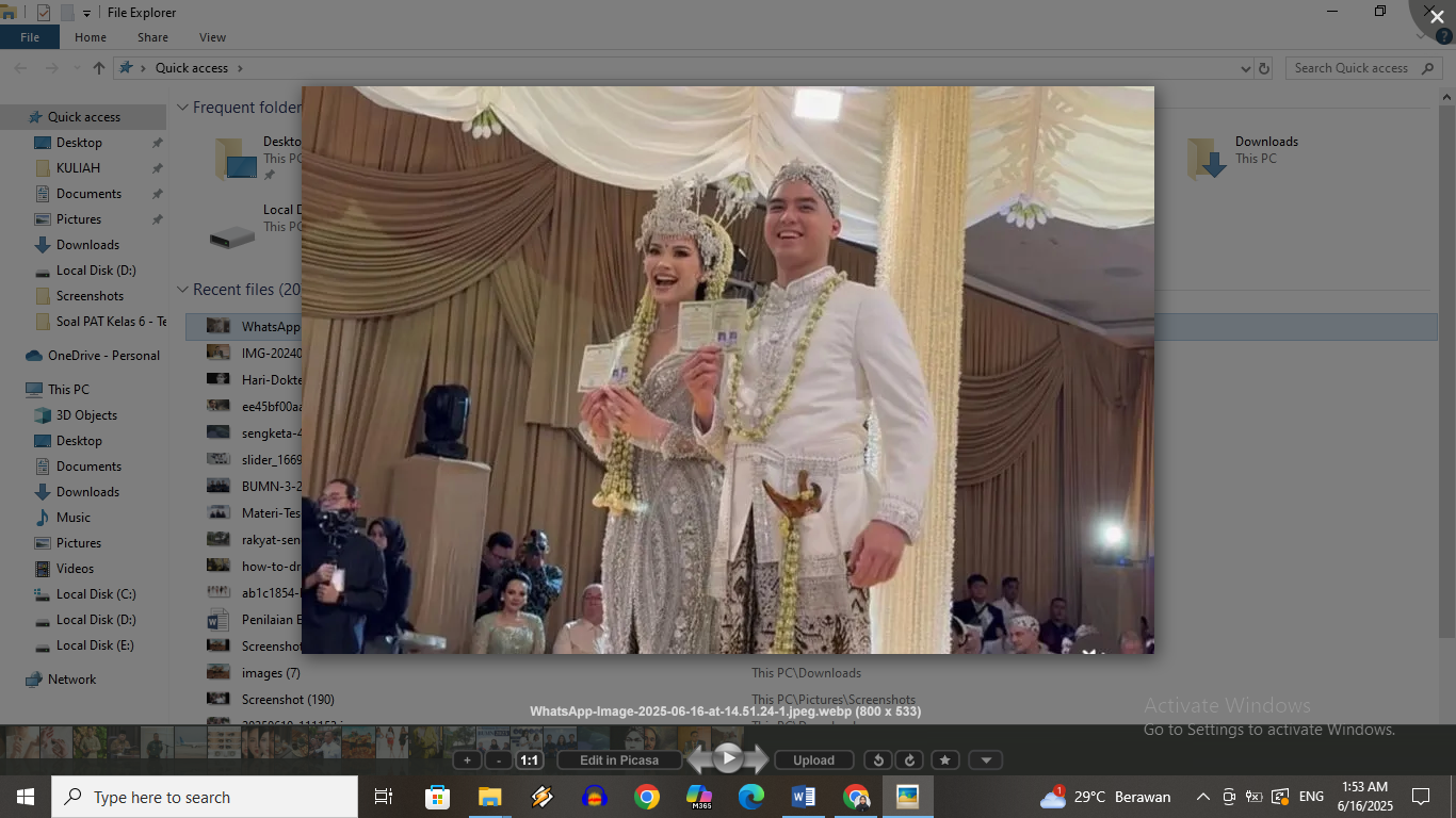 Pernikahan Al Ghazali dan Alyssa Daguise