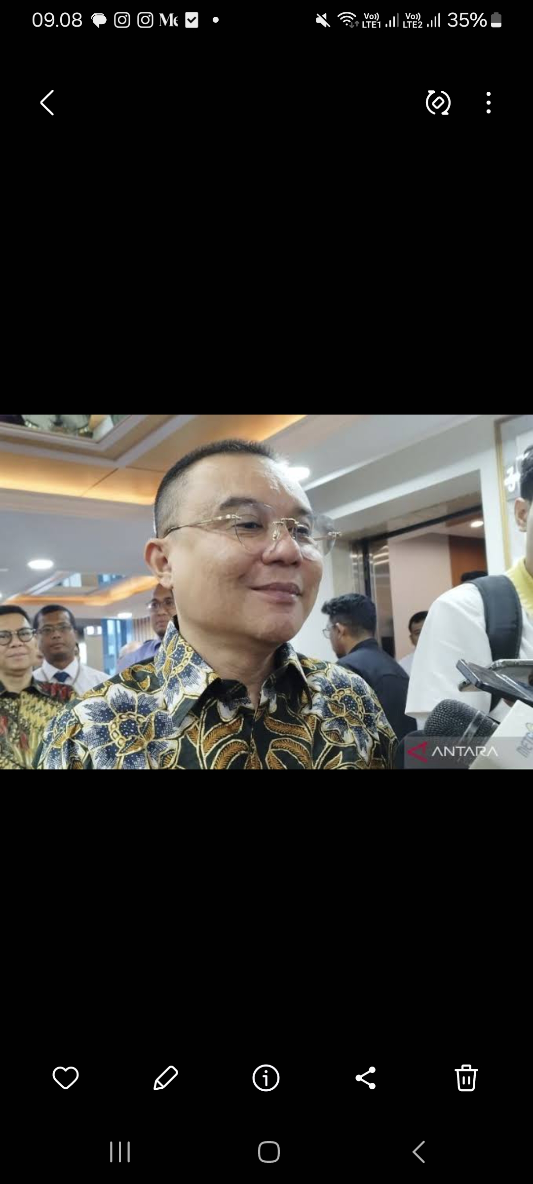 Wakil DPR RI Sufmi Dasco Ahmad (foto: Antara)