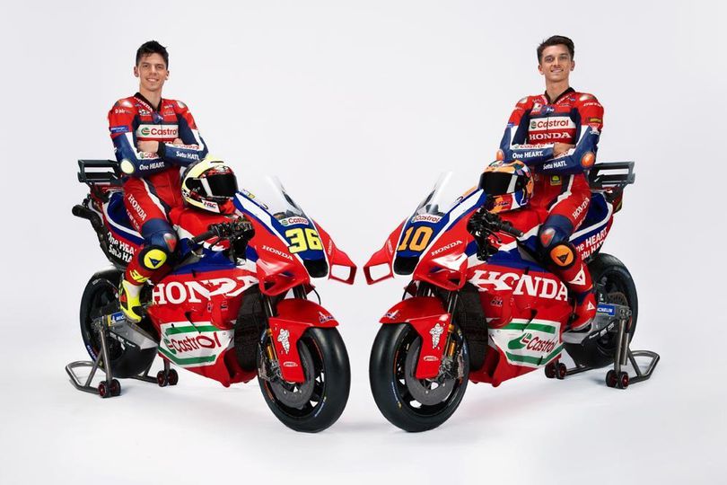 Pembalap Honda HRC Castrol, Joan Mir dan Luca Marini