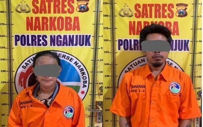 Dua sejoli tersangka pengedar sabu-sabu