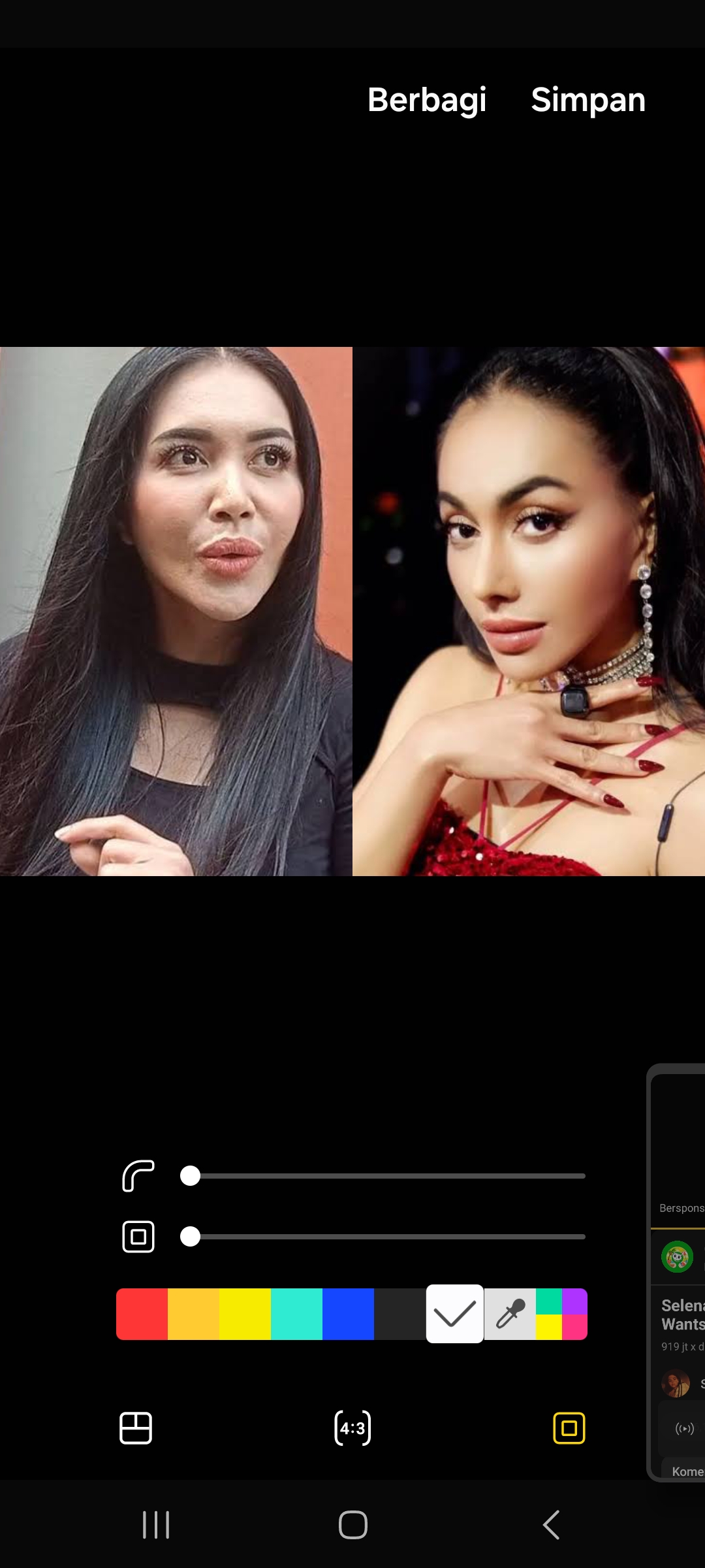 Denada sebelum dan sesudah Oplas