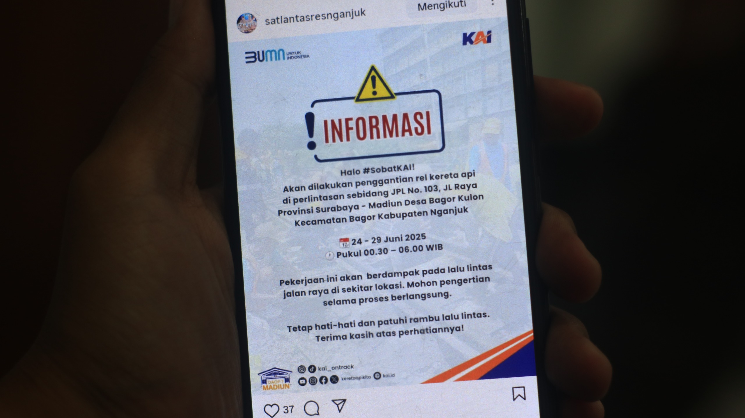 Perbaikan rel KA di Bagorkulon berpotensi sebabkan macet