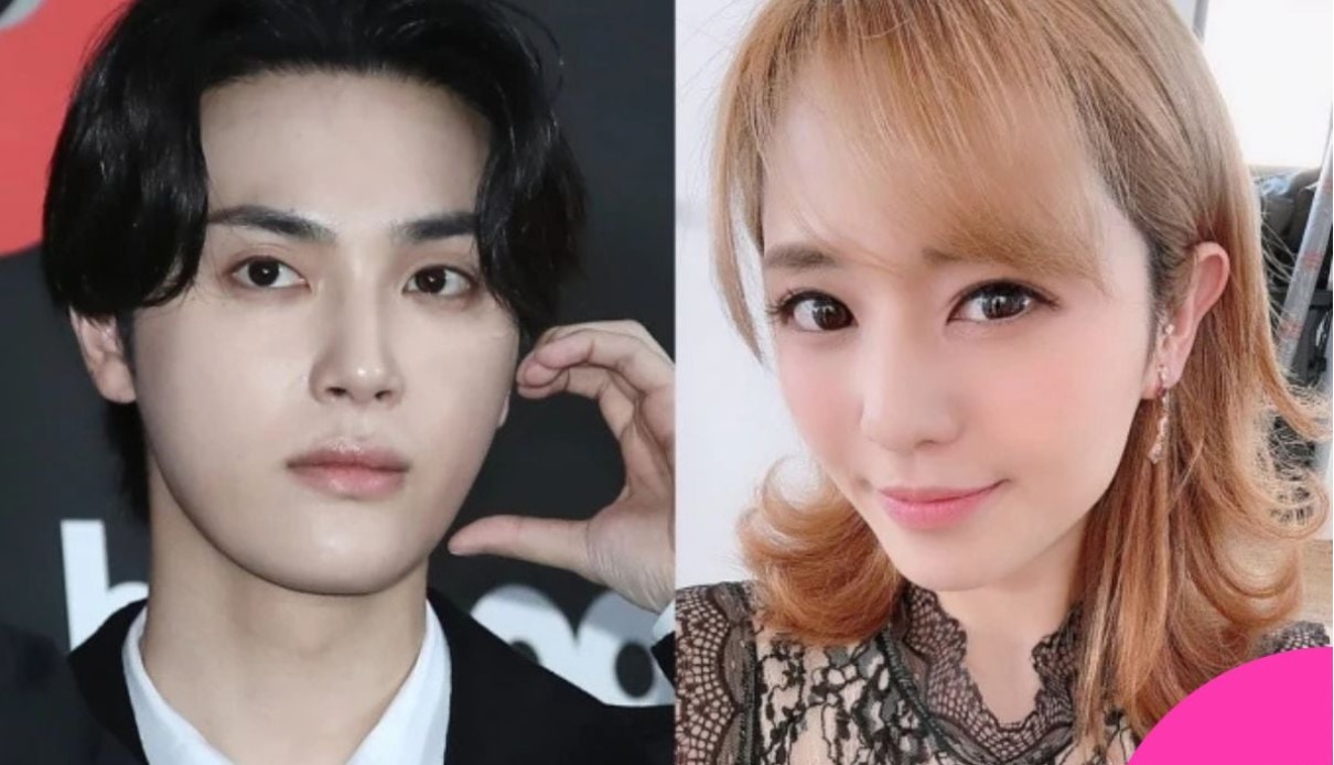 Kolase foto Ju Haknyeon dan Sora Aoi.