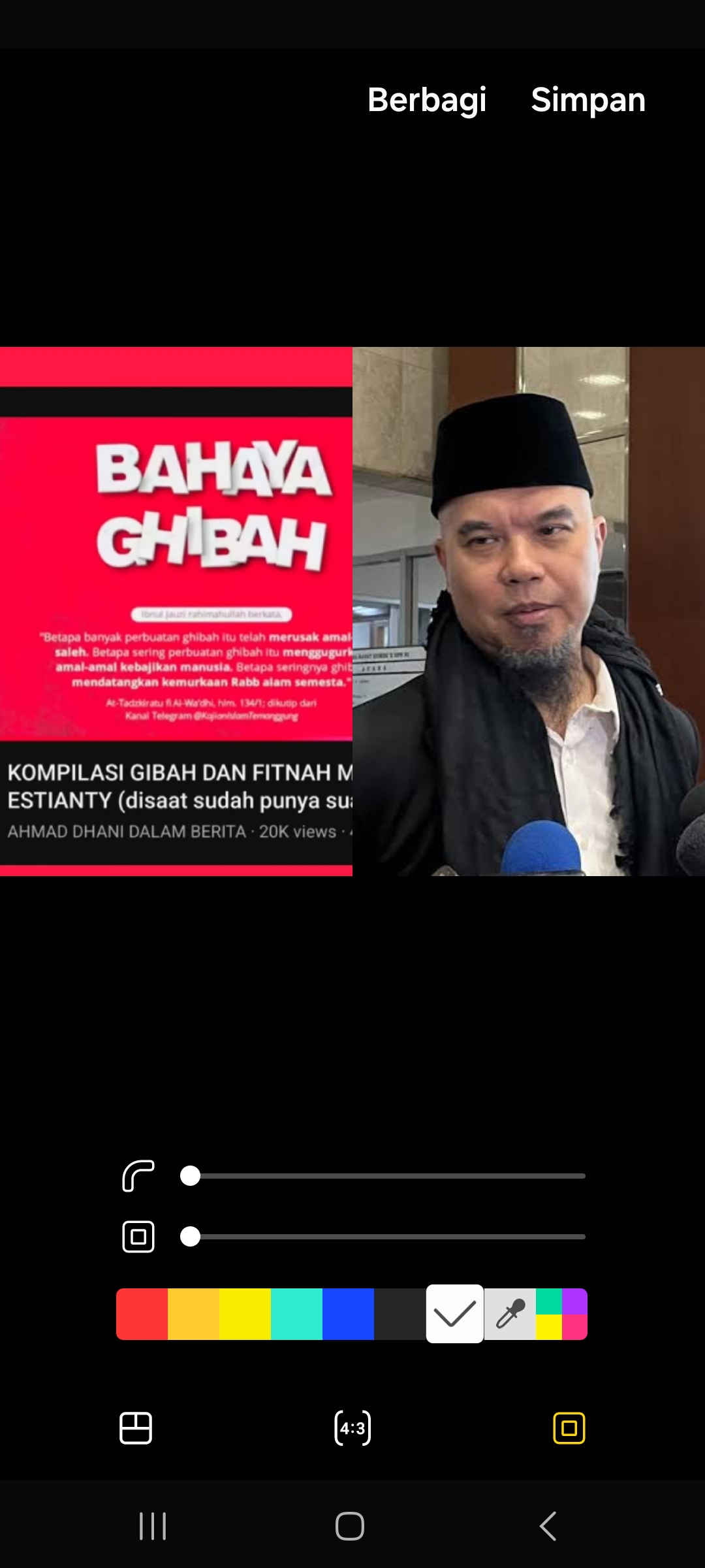 Ahmad Dhani unggah video