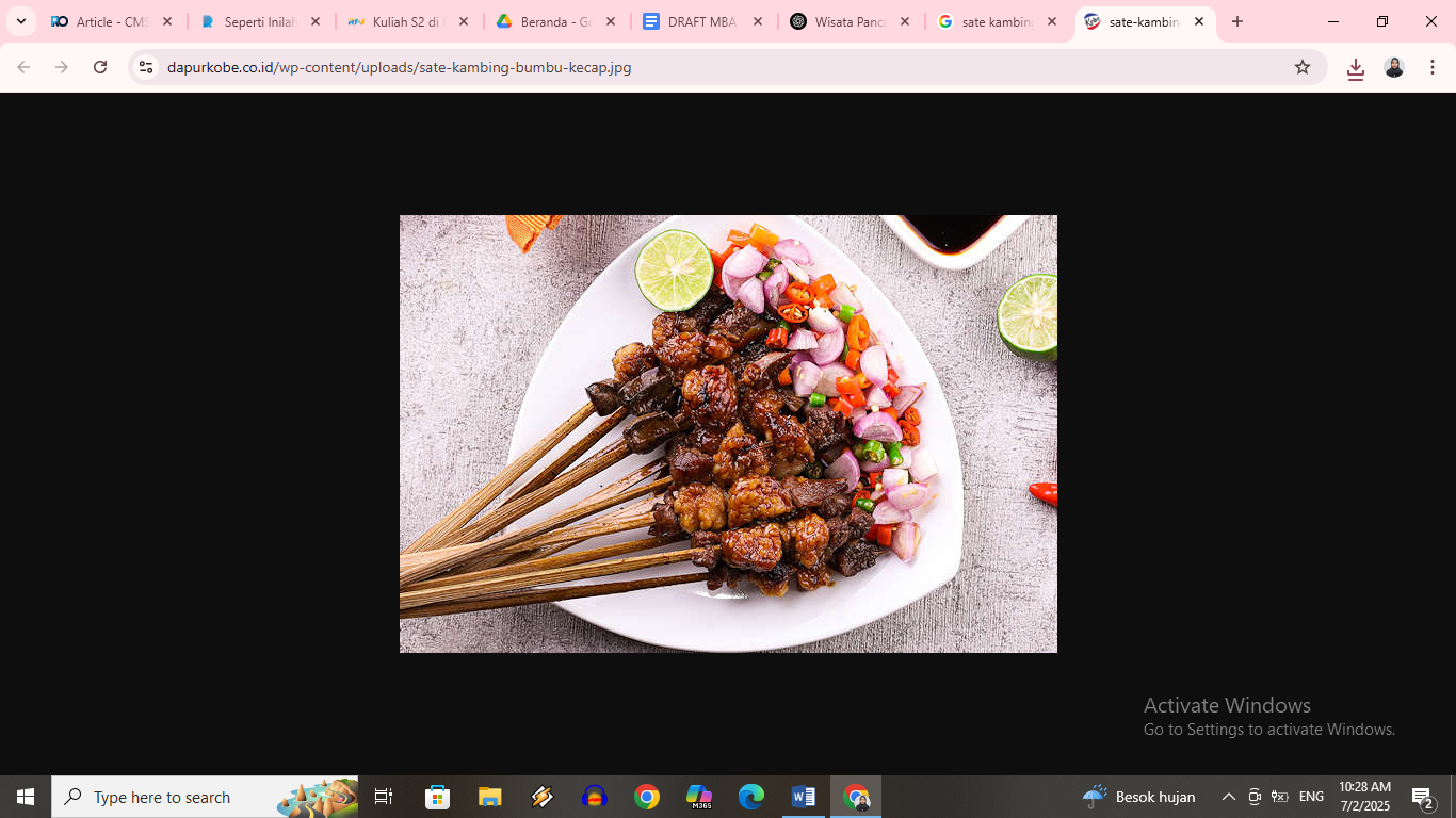 Rekomendasi sate kambing Nganjuk enak