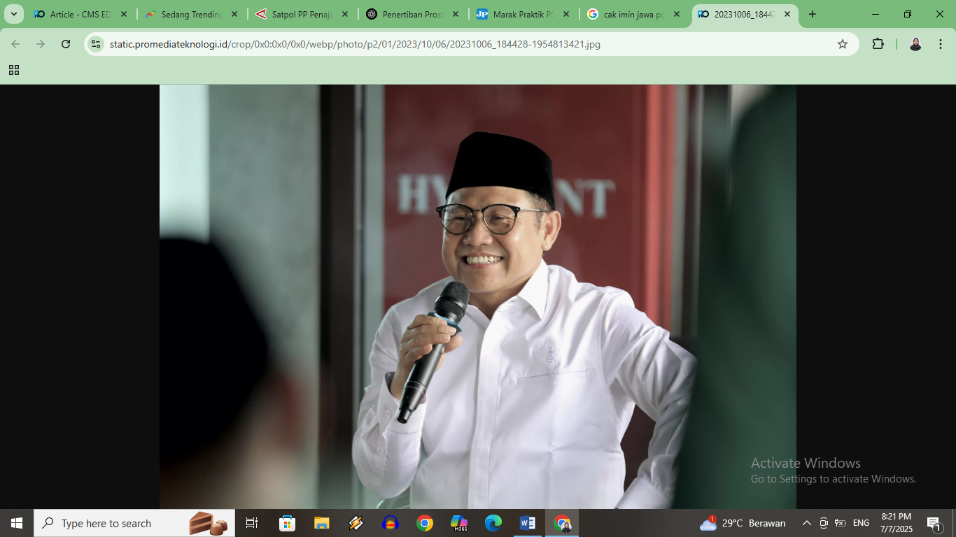 Cak Imin minta segera verifikasi langsung lapangan kegiatan prostitusi di IKN