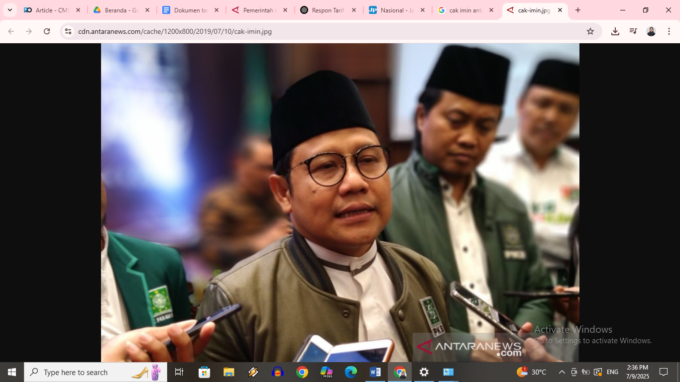 Cak Imin mengatakan akan mencabut bansos jika dipakai judol