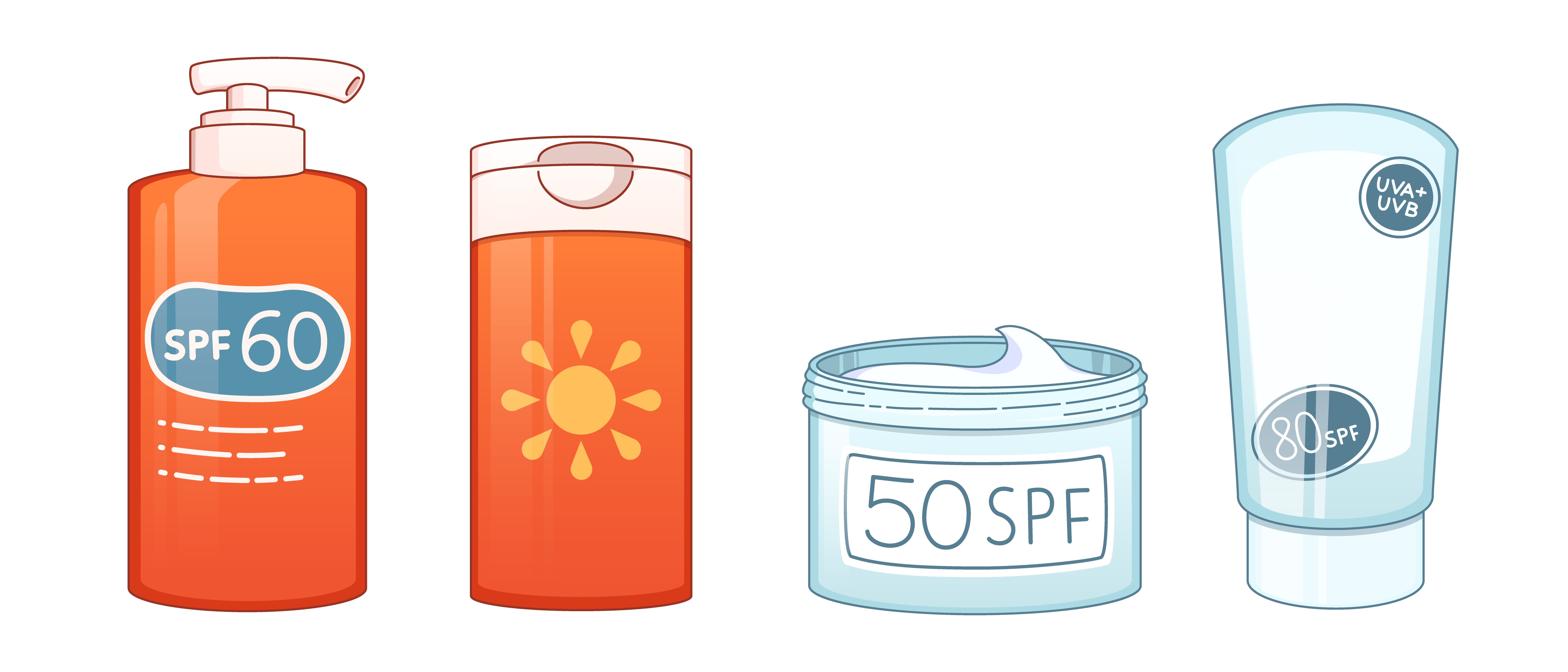 ilustrasi sunscreen