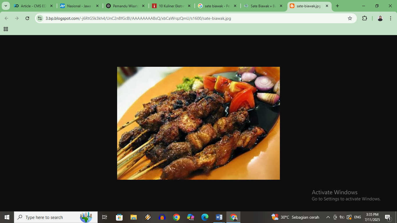 7 makanan ekstrem Indonesia