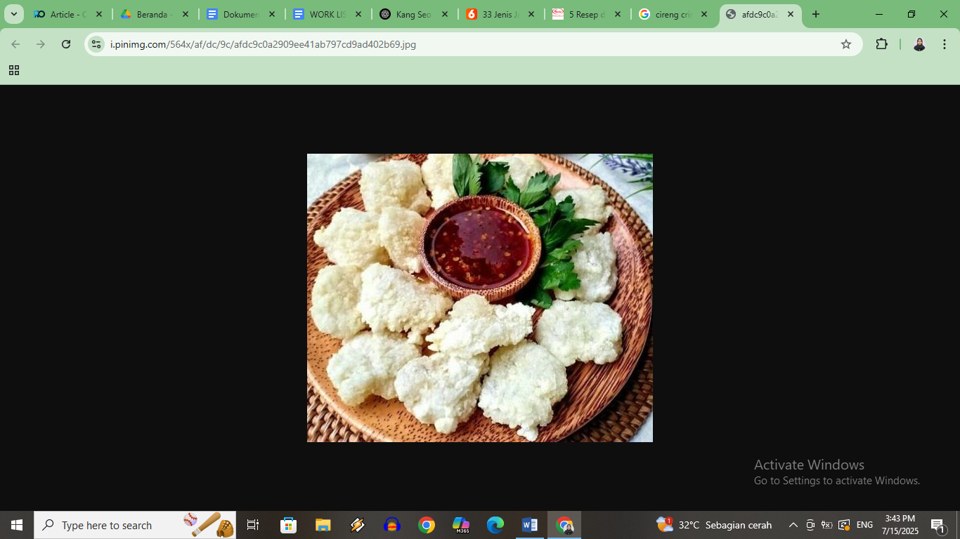 Resep Cireng Crispy ala Chef Devina