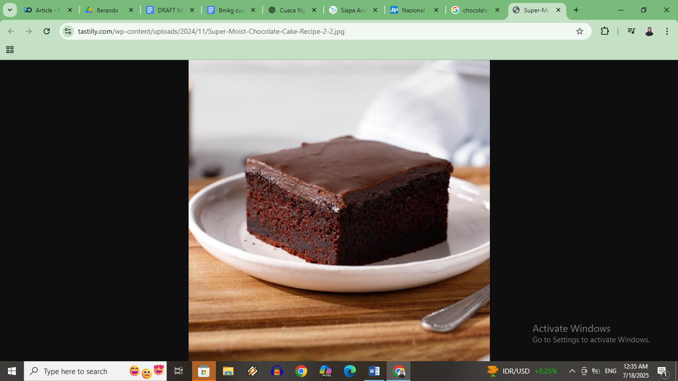 Resep kue coklat viral ala Dapur Gulapedia