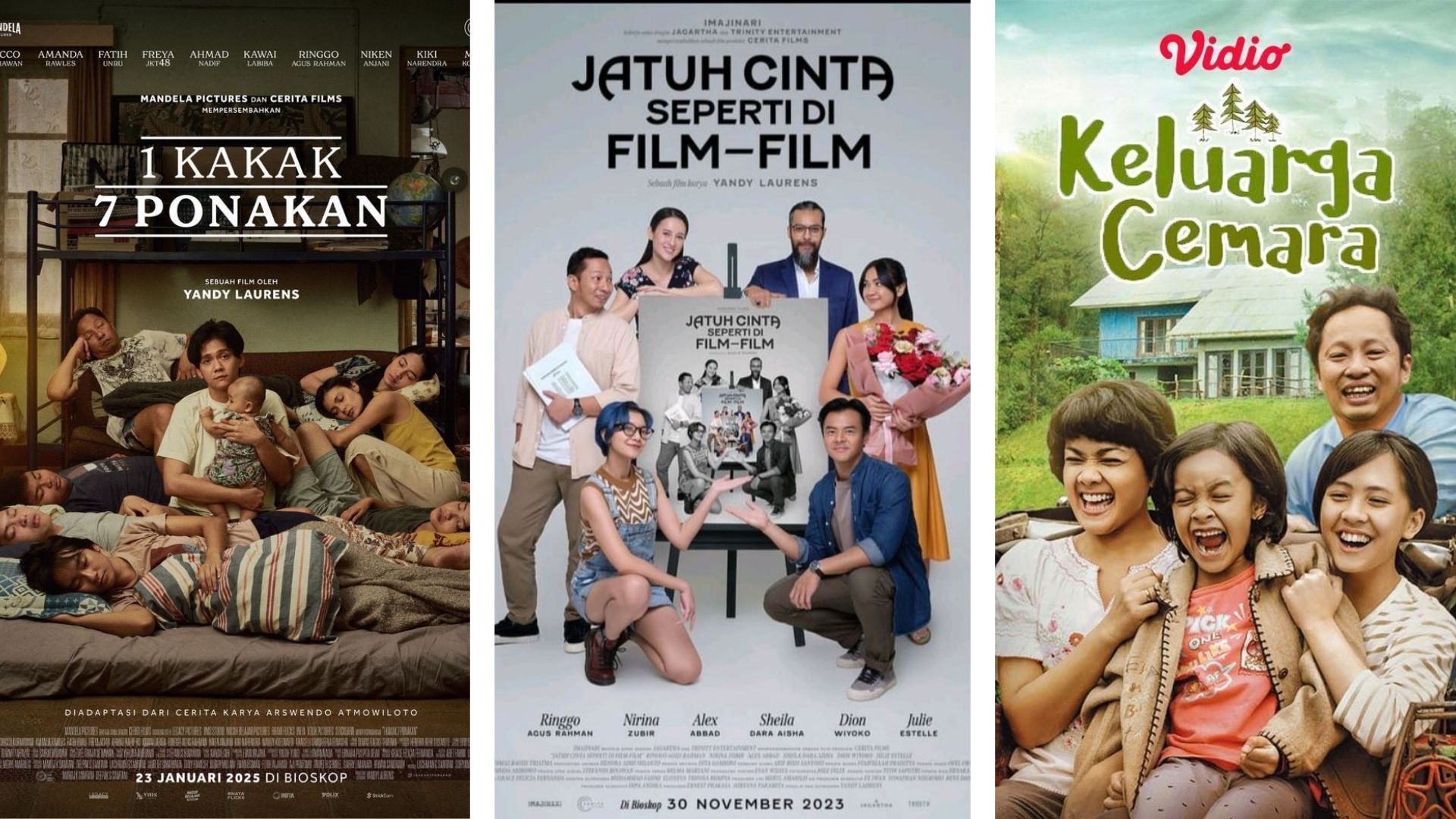 Beberapa Poster  Karya Terbaik yang disutradarai Yandy Laurens
