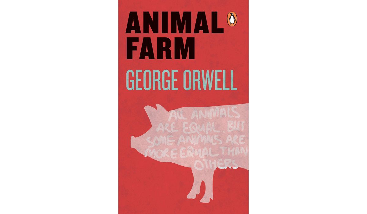 Sampul Novel Animal Farm karya George Orwell