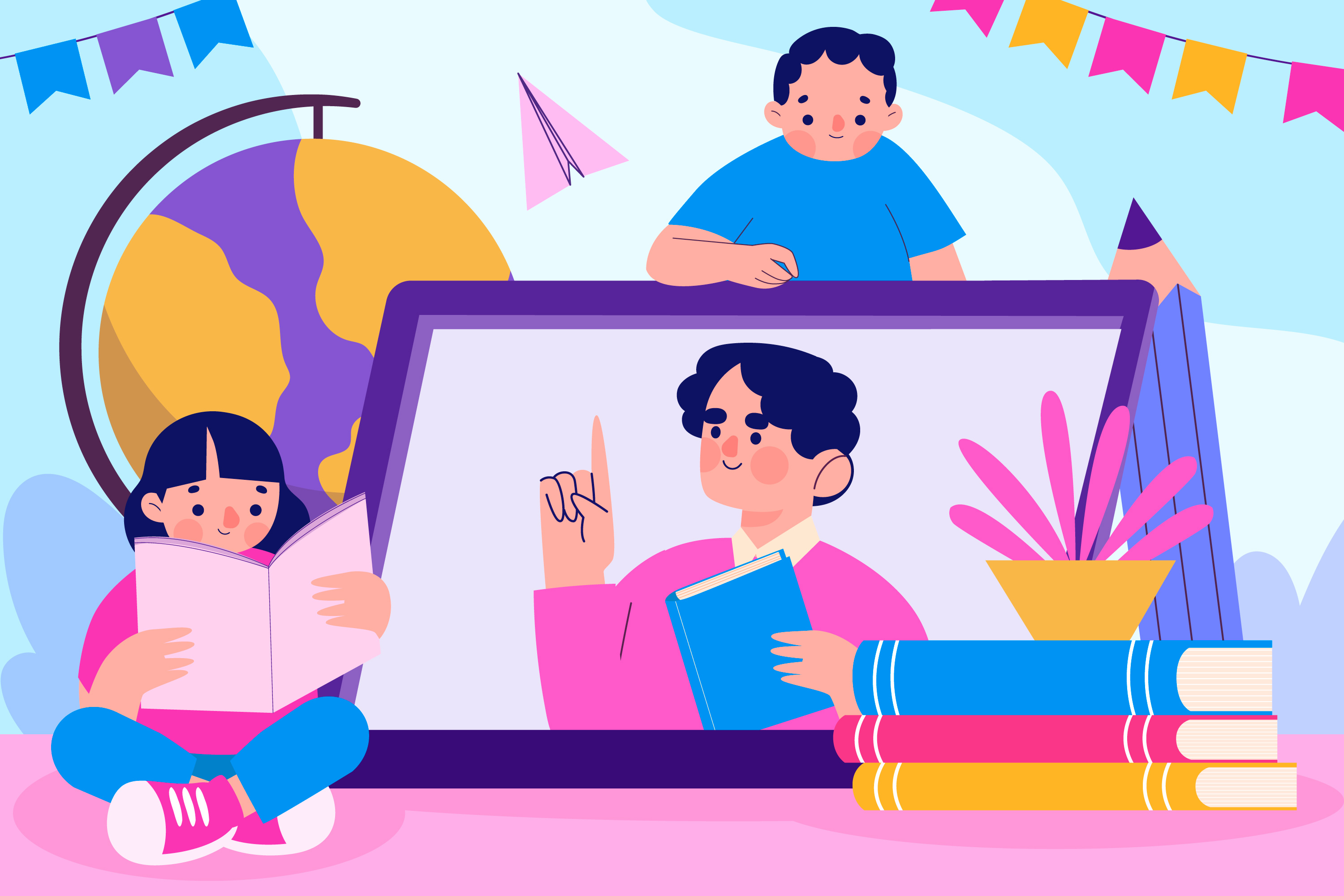 Ilustrasi Tipe-Tipe Belajar