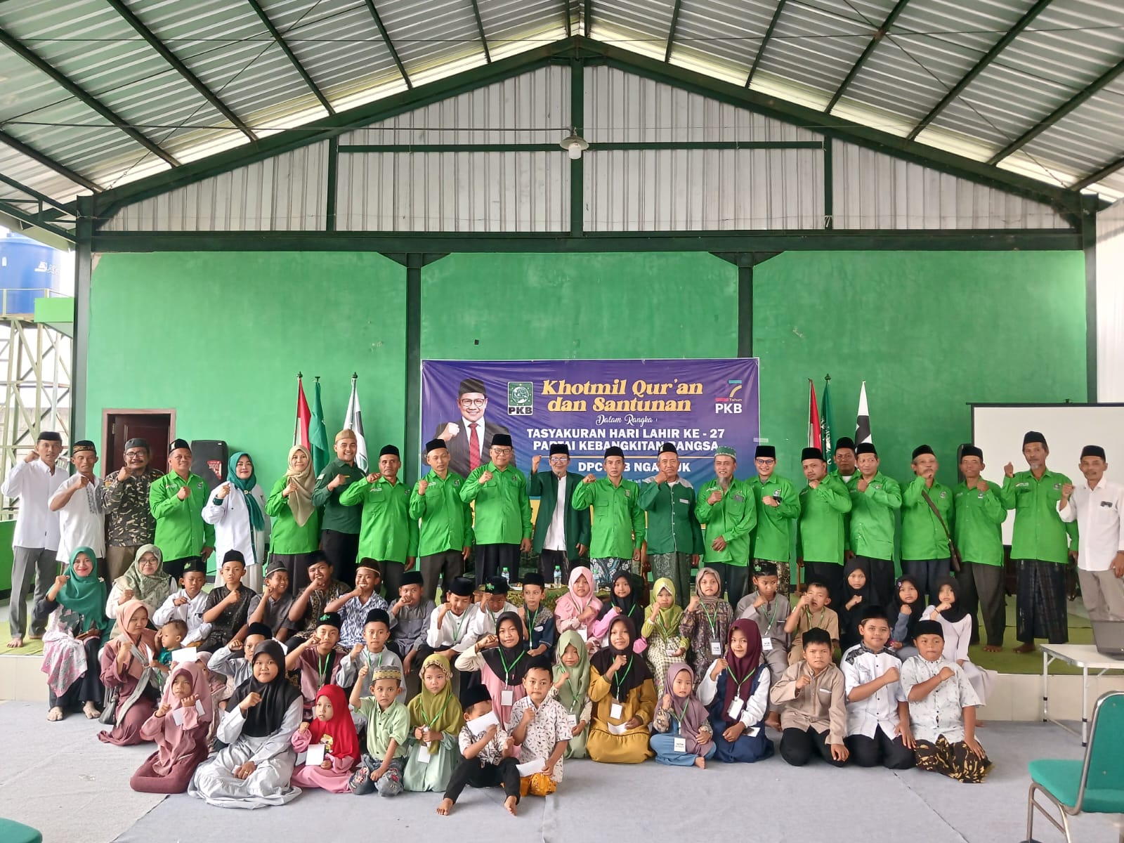 Harlah Ke-27, PKB Nganjuk Gelar Khotmil Alquran dan Santuni 50 Anak Yatim