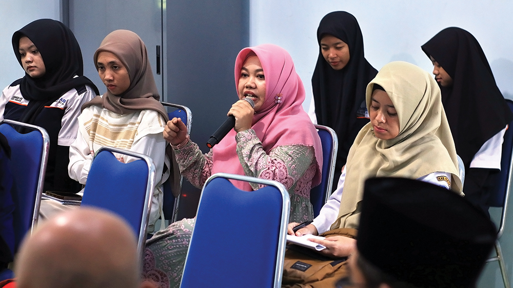 SUARA ORANG TUA: Diah Shanti Utaminingtiyas minta ortu jadi sahabat anak saat remaja.