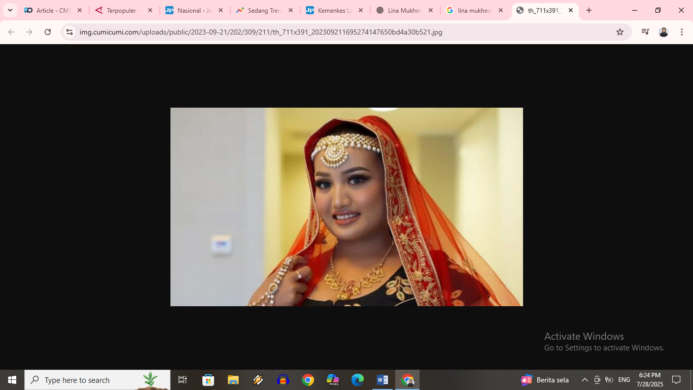 Lina Mukherjee akui hamil dengan pacar bule